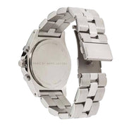 Marc Jacobs Blade Chronograph White Dial Silver Steel Strap Watch for Women - MBM3080