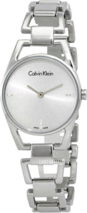 Calvin Klein Dainty Diamonds Silver Dial Sliver Steel Strap Watch for Women - K7L2314T