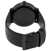 Calvin Klein High Noon Quartz Black Dial Black Leather Strap Watch for Men - K8M214CB
