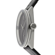 Calvin Klein Accent Black Dial Black Leather Strap Watch for Women - K2Y231C3