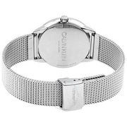 Calvin Klein Minimal SIlver Dial Silver Mesh Bracelet Watch for Women - K3M221Y6