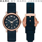 Marc Jacobs Baker Navy Blue Dial Blue Leather Strap Watch for Women - MBM1331