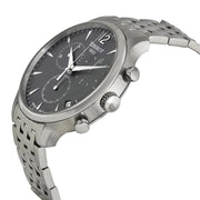 Tissot T Classic Tradition Chronograph Black Dial Silver Steel Strap Watch For Men - T063.617.11.067.00
