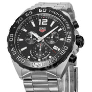 Tag Heuer Formula 1 Chronograph Black Dial Silver Steel Strap Watch for Men - CAZ1010.BA0842