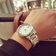 Burberry The City White Dial Silver Steel Strap Watch for Women - BU9144