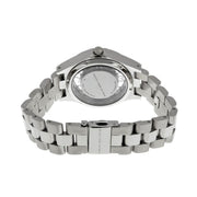 Marc Jacobs Henry Transparent Silver Dial Silver Steel Strap Watch for Women - MBM3337