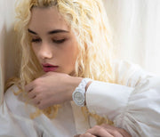 Chanel J12 Diamonds Mother of Pearl White Dial White Steel Strap Watch for Women - J12 H5704