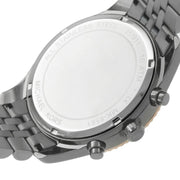 Michael Kors Lexington Chronograph Black Dial Two Tone Steel Strap Watch for Men - MK8561