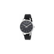 Calvin Klein Even Black Dial Black Leather Strap Watch for Women - K7B231C1