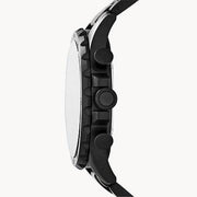 Fossil Nate Chronograph Black Dial Black Steel Strap Watch for Men - JR1401