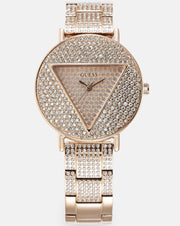 Guess Trend Diamonds Rose Gold Dial Rose Gold Steel Strap Watch for Women - GW0512L3