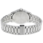 Gucci G Timeless Black Dial Silver Steel Strap Watch For Men - YA126522
