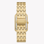 Fossil Raquel Three Hand Mother of Pearl Dial Gold Steel Strap Watch For Women - ES5304