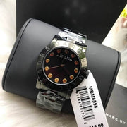 Marc Jacobs Amy Black Dial Black Steel Strap Watch for Women - MBM8595