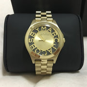 Marc Jacobs Henry Gold Dial Gold Steel Strap Watch for Women - MBM3292