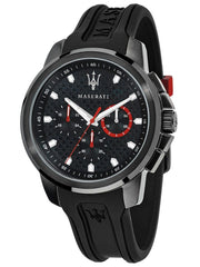 Maserati SFIDA Chronograph Quartz Stainless Steel Black Dial Watch For Men - R8851123007