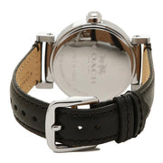 Coach Madison White Dial Black Leather Strap Watch for Women - 14502399