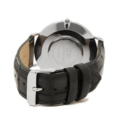 Daniel Wellington Classic Reading White Dial Black Leather Strap Watch For Men - DW00100028