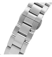 Daniel Wellington Iconic Link White Dial Silver Steel Strap Watch for Women - DW00100203