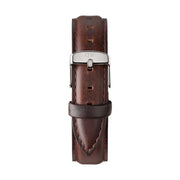 Daniel Wellington Classic Bristol Black Dial Brown Leather Strap Watch For Men - DW00100143