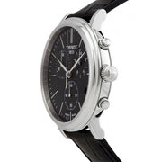 Tissot Carson Premium Chronograph Black Dial Black Leather Strap Watch For Men - T122.417.16.051.00