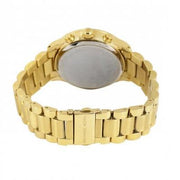 Michael Kors Brinkley Diamonds Gold Dial Gold Steel Strap Watch for Women - MK6187