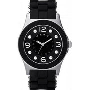 Marc Jacobs Pelly Black Dial Black Silicone Strap Watch for Women - MBM2544