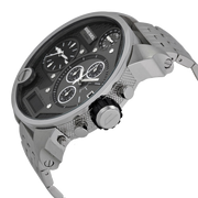 Diesel Mr Daddy 1.0 Black Dial Stainless Steel Stainless Watch For Men - DZ7221