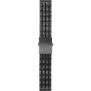 Diesel Mini Daddy Dual Time Black Dial Black Stainless Steel Strap Watch For Men - DZ7316