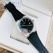Tissot PRX Black Dial Black Rubber Strap Watch For Men - T137.410.17.051.00