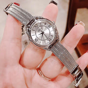 Guess Whisper Silver Dial Silver Mesh Bracelet Watch for Women - W1084L1