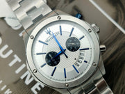 Maserati Circuito Chronograph Silver Dial Silver Steel Strap Watch For Men - R8873627005
