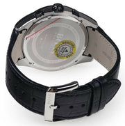 Hugo Boss Onyx Black Dial Black Leather Strap Watch for Men - 1513367