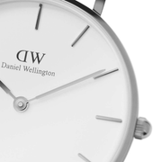 Daniel Wellington Classic Petite Rosewater White Dial Pink NATO Strap Watch For Women - DW001000318