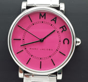Marc Jacobs Roxy Pink Dial Silver Steel Strap Watch for Women - MJ3524