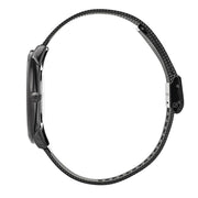 Hugo Boss Horizon Quartz Black Dial Black Mesh Bracelet Watch For Men - 1513542