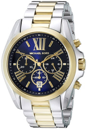Michael Kors Bradshaw Blue Dial Two Tone Steel Strap Watch for Women - MK5976