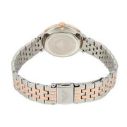 Emporio Armani Modern Slim Analog Mother of Pearl Dial Two Tone Steel Strap Watch For Women - AR11157