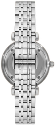 Emporio Armani Gianni T-Bar Quartz Silver Dial Silver Steel Strap Watch For Women - AR11445