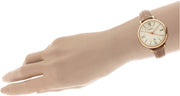 Fossil Jacqueline White Dial Brown Leather Strap Watch for Women - ES3487