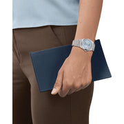 Tissot PRX Powermatic 80 Ice Blue Dial Silver Steel Strap Watch for Men - T137.207.11.351.00