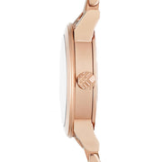 Burberry The City Nude Dial Rose Gold Steel Strap Watch for Women - BU9228
