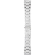 Fossil Retro Digital Silver Dial Silver Steel Strap Watch for Men - FS5844
