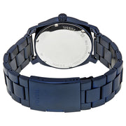 Fossil Machine Blue Dial Blue Steel Strap Watch for Men - FS5231