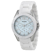 Fossil Ceramic White Dial White Ceramic Strap Watch for Women - CE1002