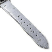 Gucci G Timeless Automatic Mother of Pearl Dial Blue Leather Strap Watch For Women - YA1264113