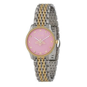 Gucci G Timeless Quartz Pink Dial Two Tone Steel Strap Watch For Women - YA1265030