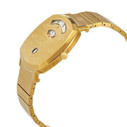 Gucci Grip Quartz Yellow Gold Dial Gold Steel Strap Unisex Watch - YA157409