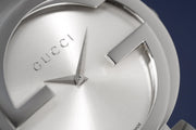 Gucci G Interlocking Silver Dial Silver Steel Strap Watch For Women - YA133308