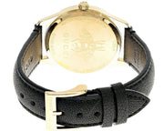 Gucci G Timeless Quartz Silver Dial Black Leather Strap Watch For Women - YA1264181